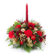 Christmas Time candle arrangement 