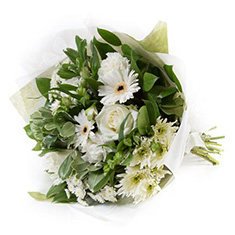 Florist choice White &amp; Cream Tied Bunch